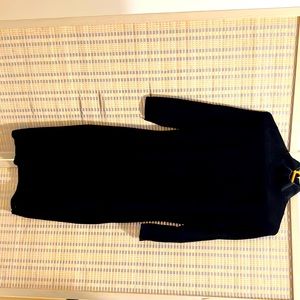 Black fitted turtle neck sweater dress. J. McLaughlin. Size Small.